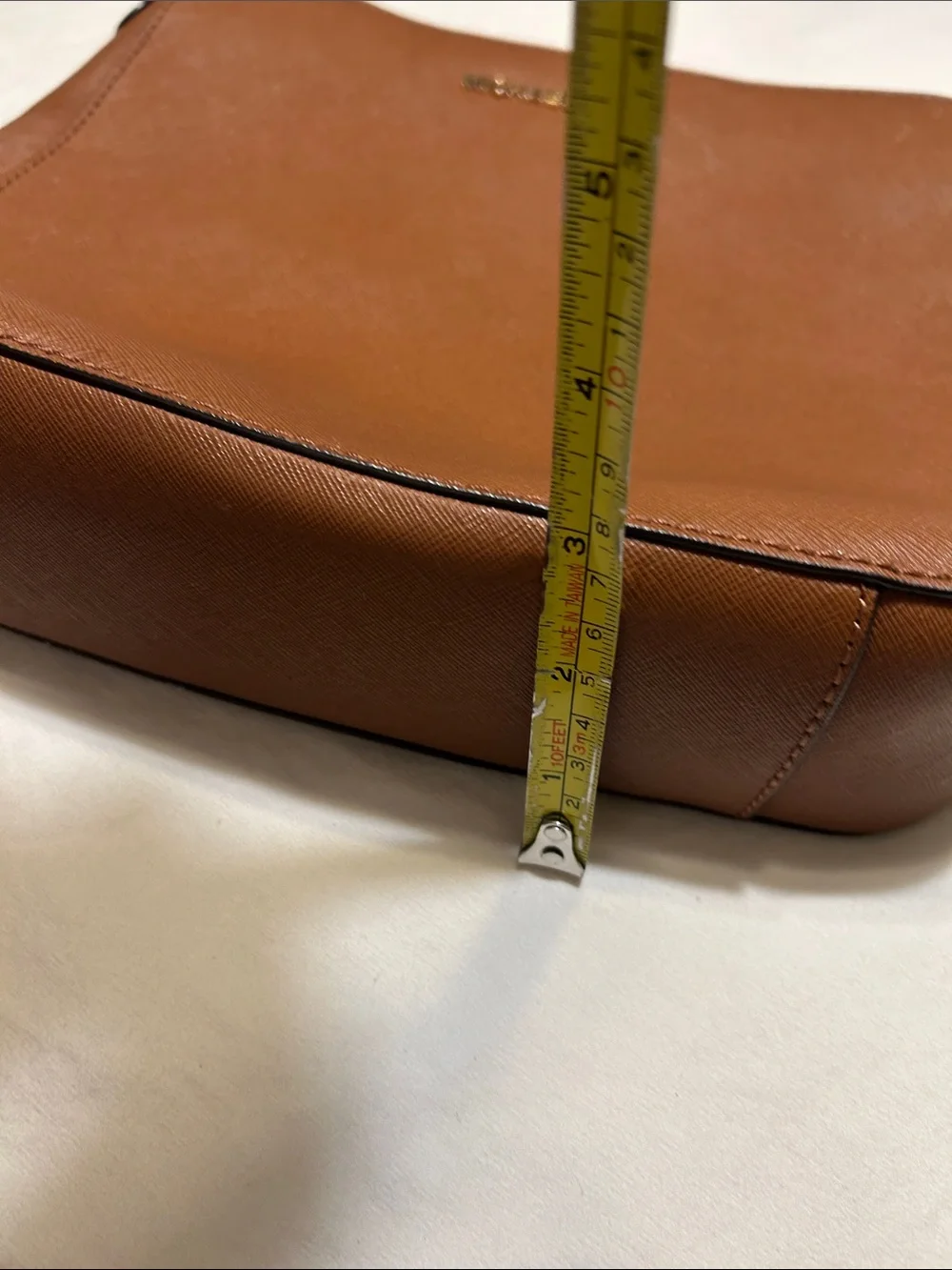 Michael Kors Cognac Saffiano Leather Crossbody Bag